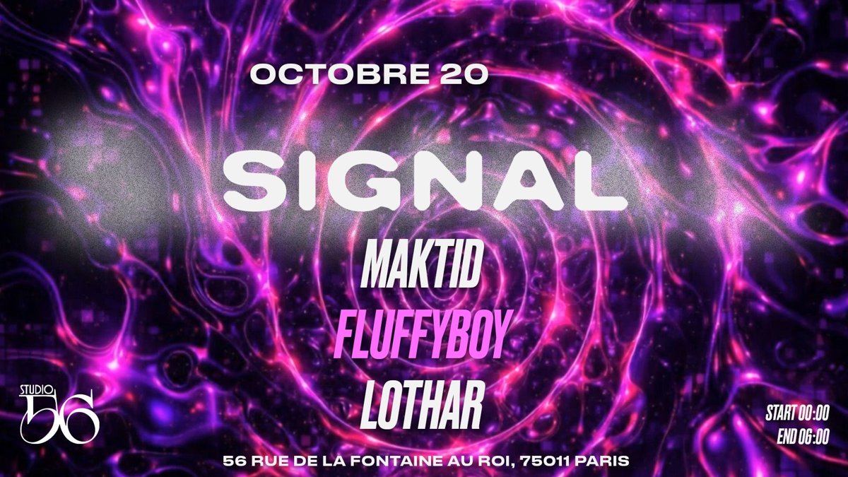 Signal: техно-вечер с Maktid, Fluffyboy и Lothar