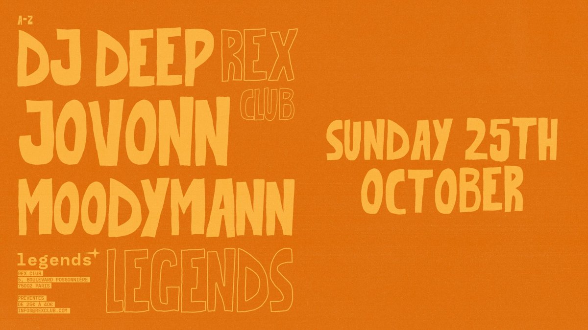 Legends: Moodymann, Jovonn, DJ Deep